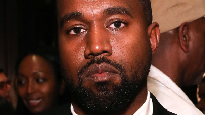 Kanye West frowning 