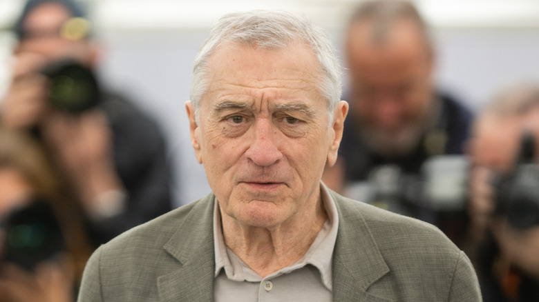 Robert De Niro gray blazer