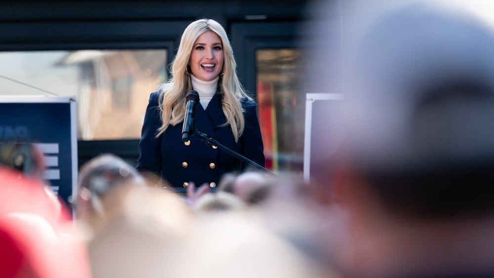 Ivanka Trump giving speech