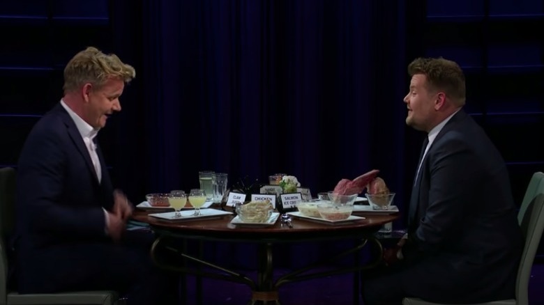 James Corden and Gordon Ramsay on Late Late Show