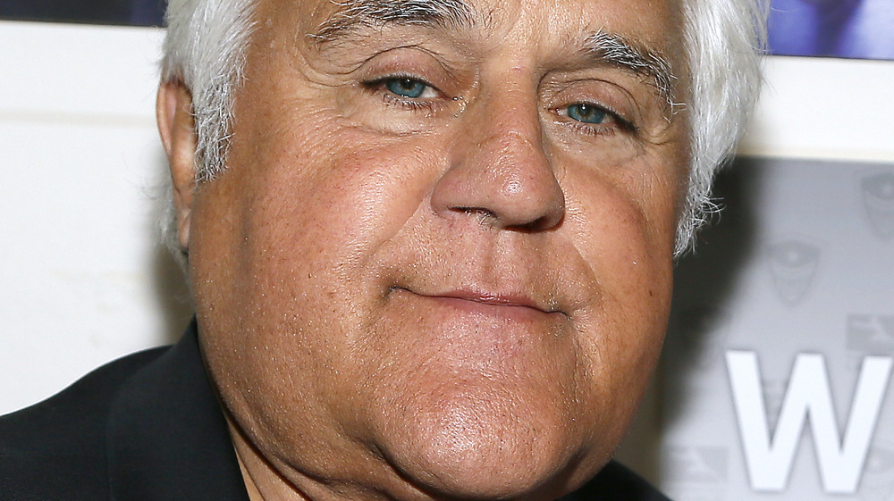 up close of Jay Leno's face