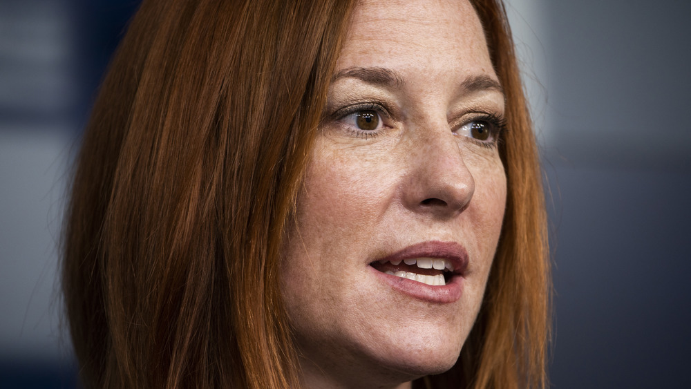 Jen Psaki speaking to press