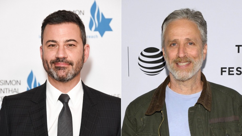 Jimmy Kimmel and Jon Stewart