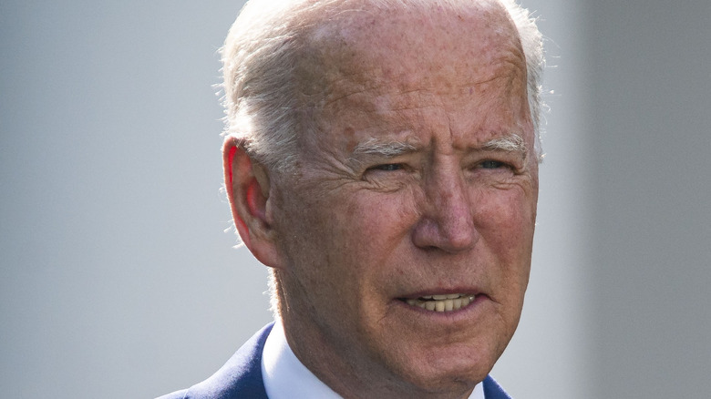 Joe Biden at the White House Rose Garden