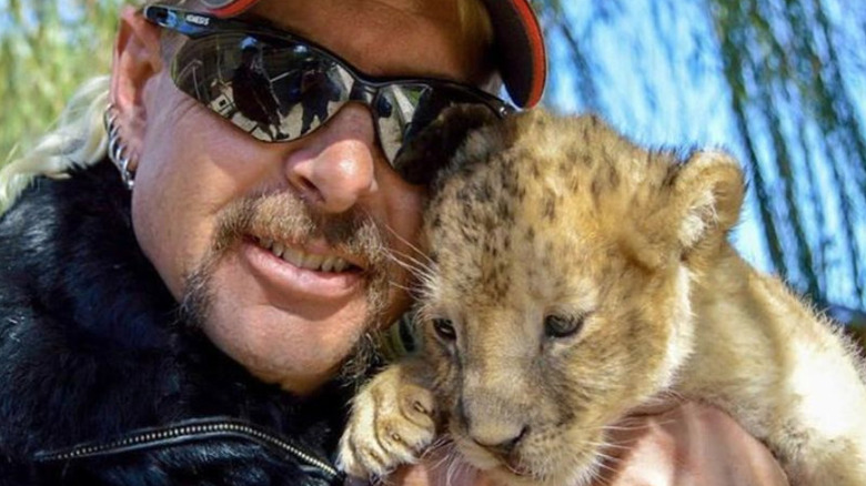 Joe Exotic with tiger cub