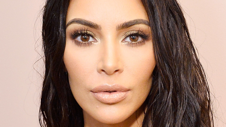 Kim Kardashian close up