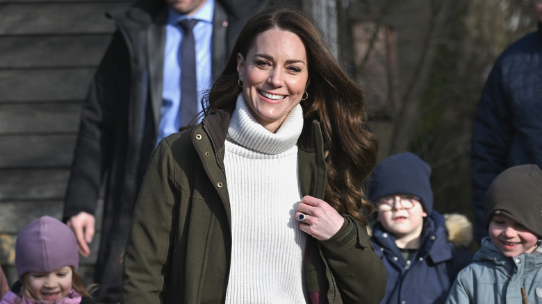 Kate Middleton visits a kindergarten