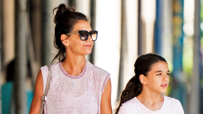 Katie Holmes and Suri Cruise walk together in NYC