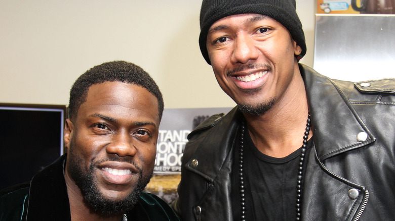 Kevin Hart and Nick Cannon at an event