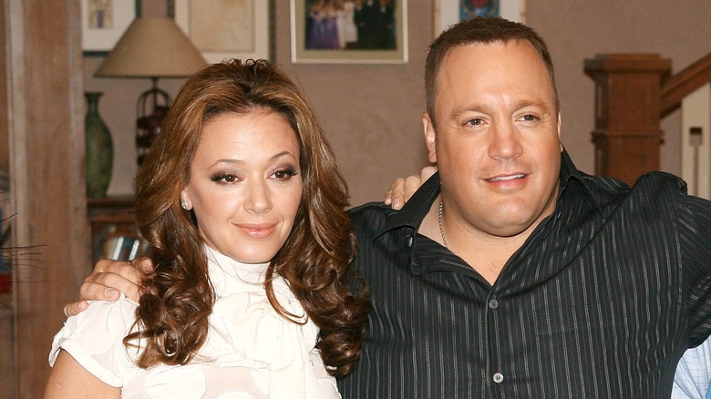 Why Kevin James And Leah Remini Struggled To Film Kissing Scenes