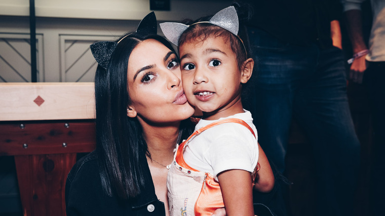 Kim Kardashian and daughter North West