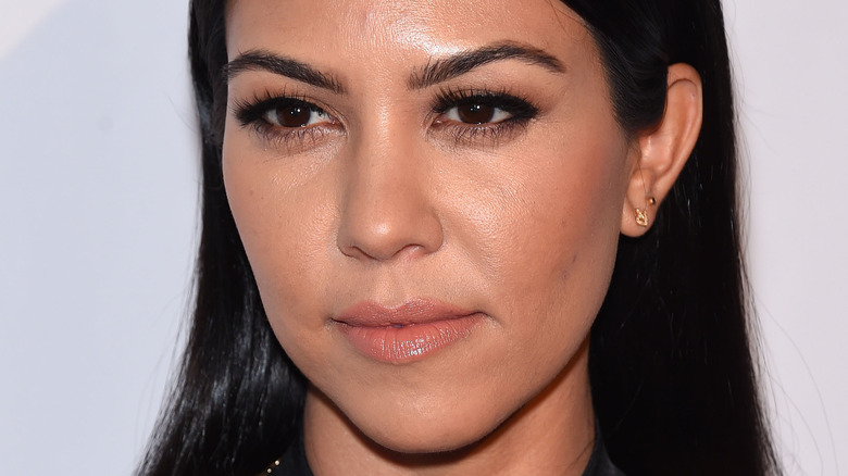 close up of Kourtney Kardashian