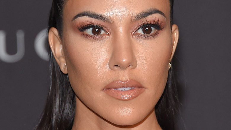 Kourtney Kardashian up close with natural makeup