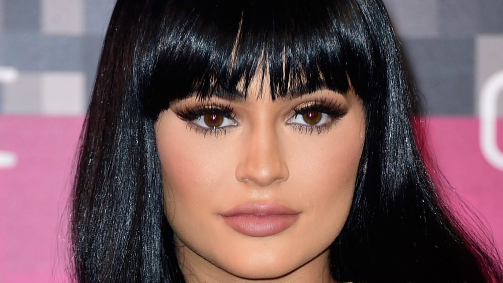 Younger Kylie Jenner wearing makeup