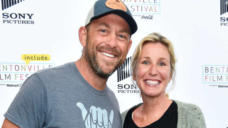 Jenny and Dave Marrs at a movie premiere 