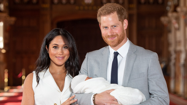 Prince Harry and Meghan Markle with baby Archie 
