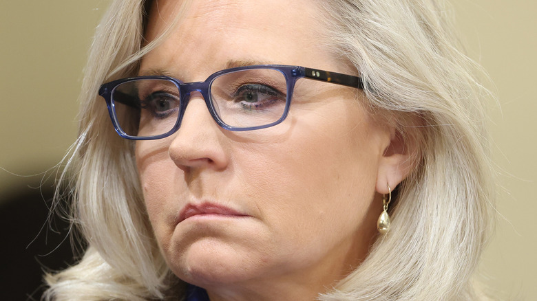 Close up, Liz Cheney in Congress