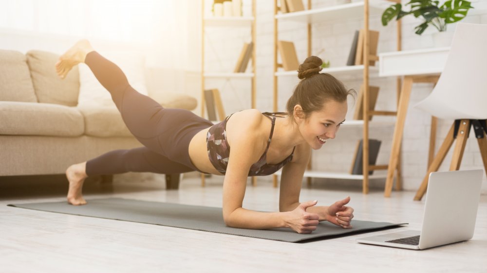 Woman working out