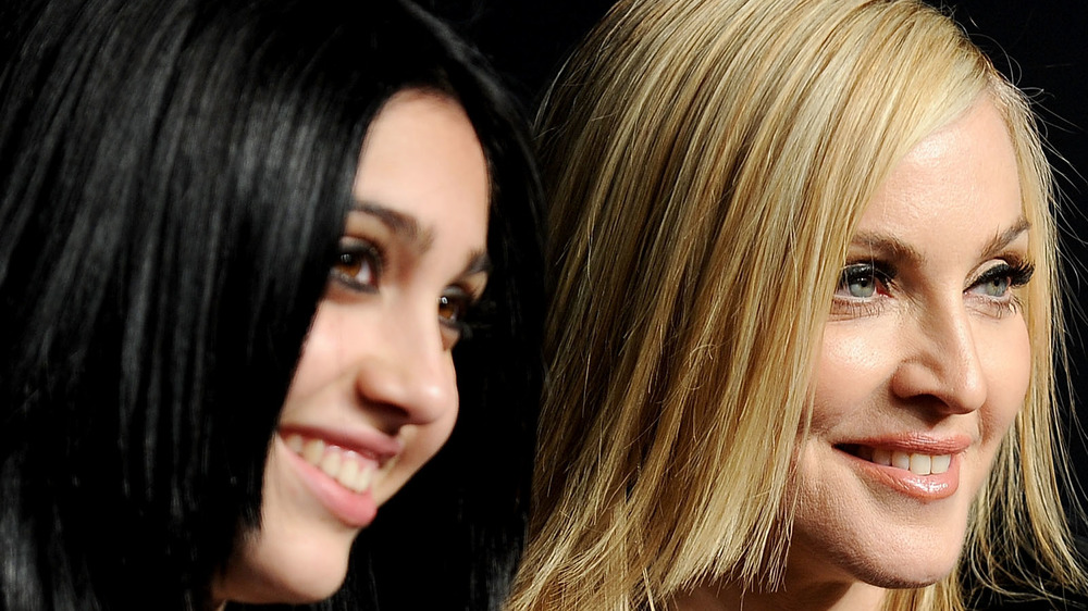 Lourdes Leon and Madonna smiling