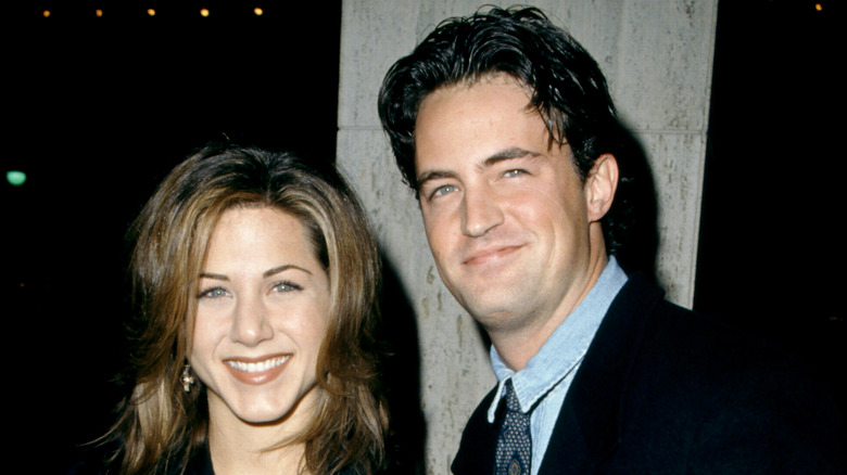 Jennifer Aniston, Matthew Perry smiling