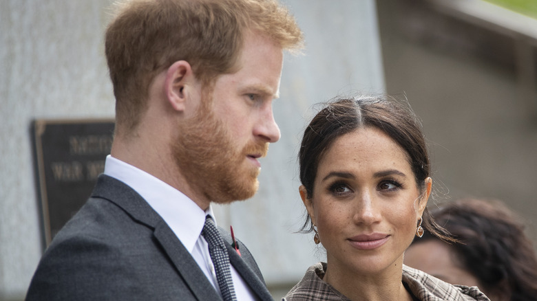 Meghan Markle and Prince Harry at an event.