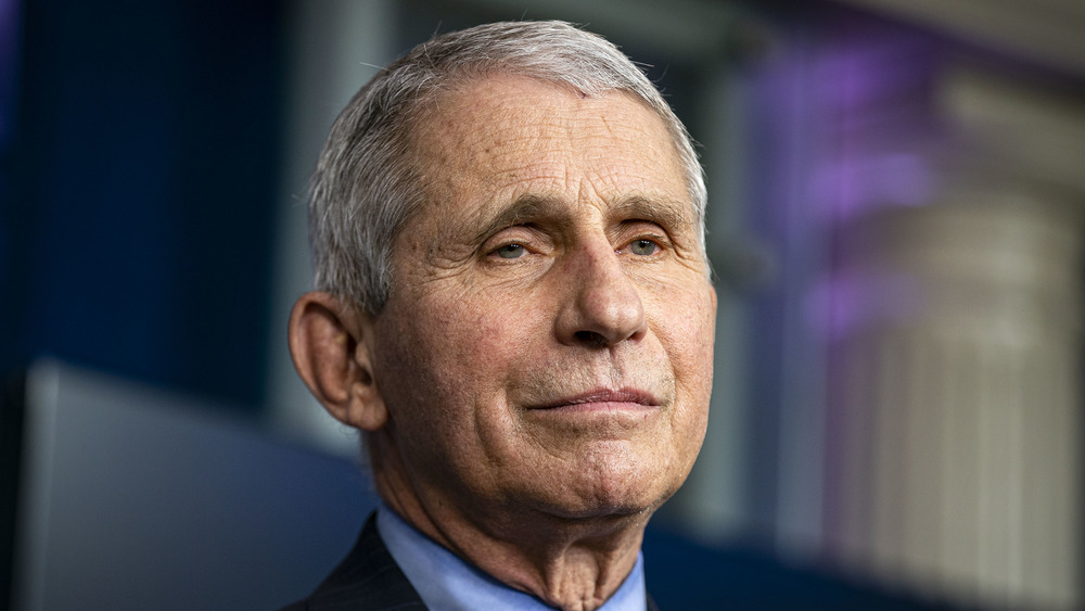 Dr. Fauci posing
