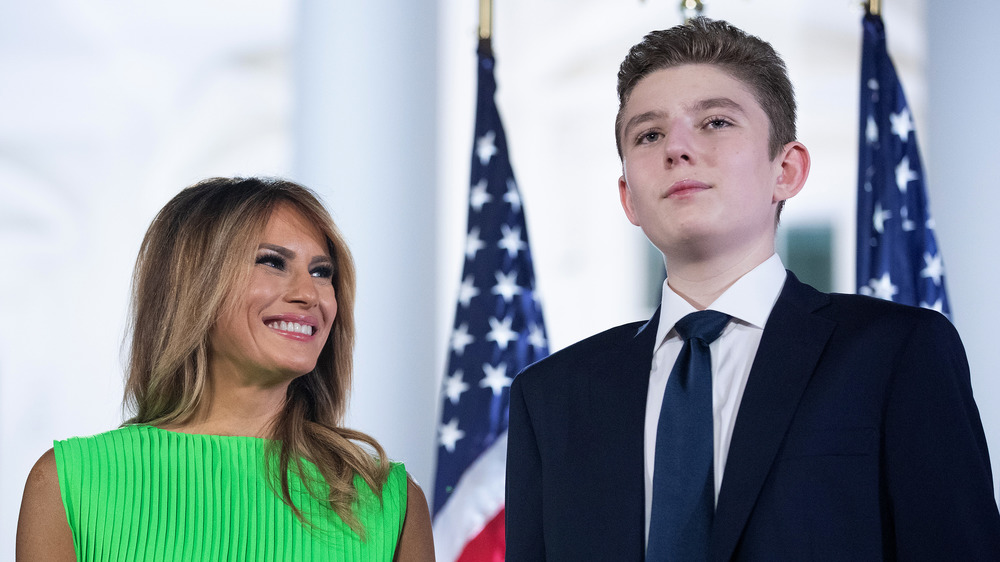 Melania and Barron Trump