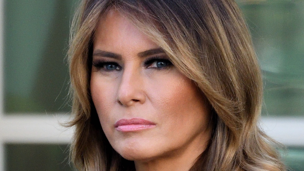 Melania Trump glaring