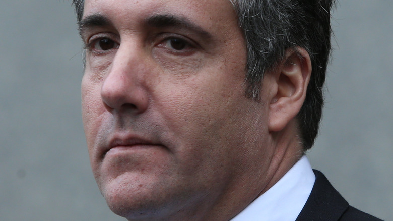 Michael Cohen looking to the side 