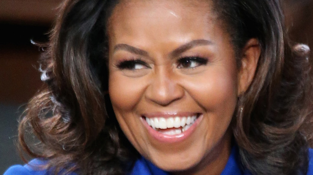 Michelle Obama smiling