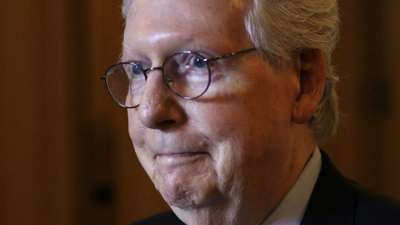 Mitch McConnell in the US Capitol