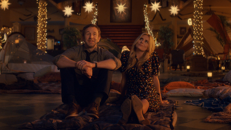 Justine Lupe and Chris O'Dowd in a scene from The Big Door Prize