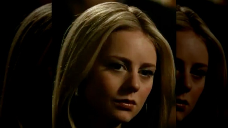 Closeup of Justine Lupe in "Harry's Law"
