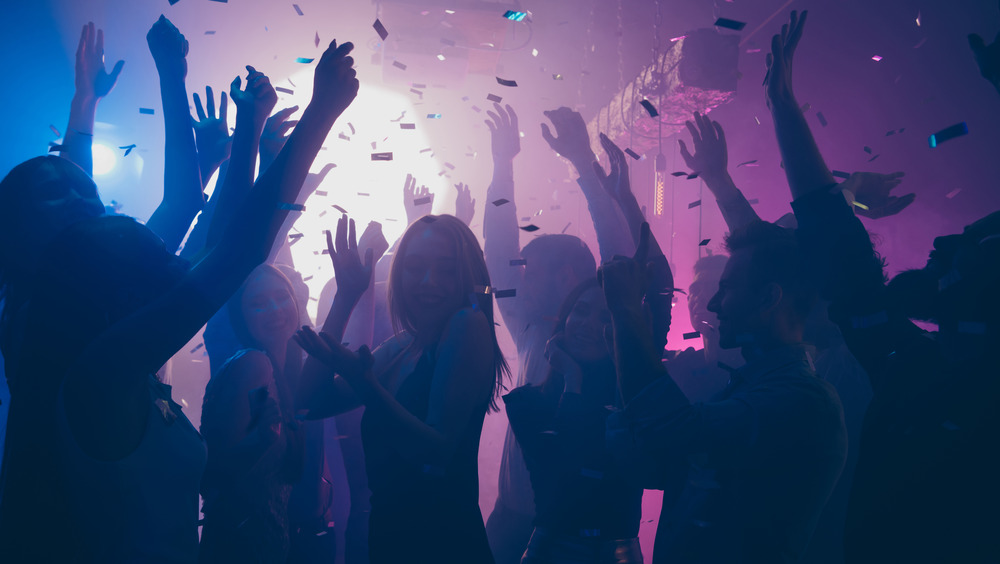 People dancing at a nightclub