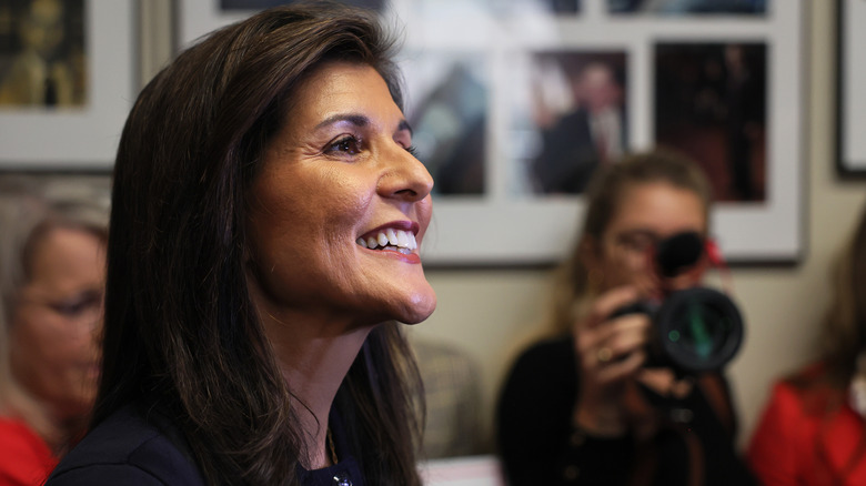 Nikki Haley smiling at an event 