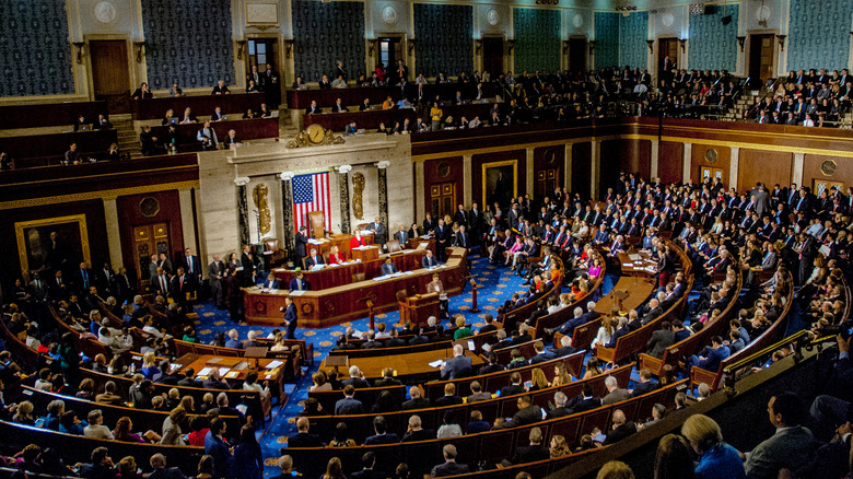 Members of congress on opening day