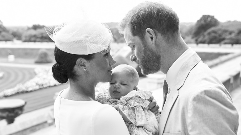 Harry, Meghan, and Archie: Christening photo