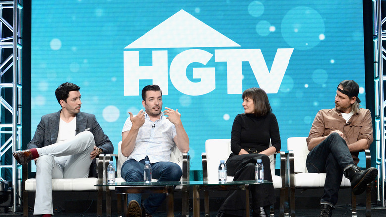 HGTV stars speaking on stage