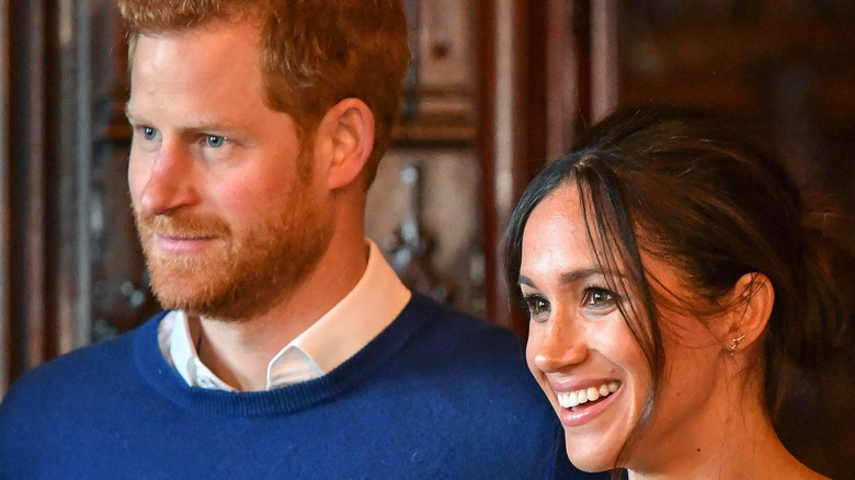 Prince Harry and Meghan Markle in Wales