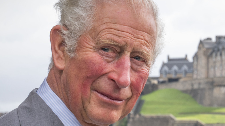 Prince Charles looking to the side 