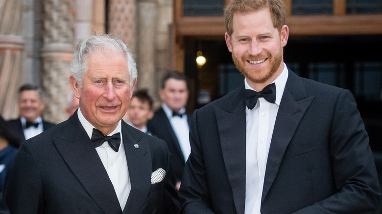 King Charles and Prince Harry pictured together
