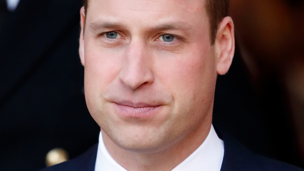 Prince William looking straight ahead