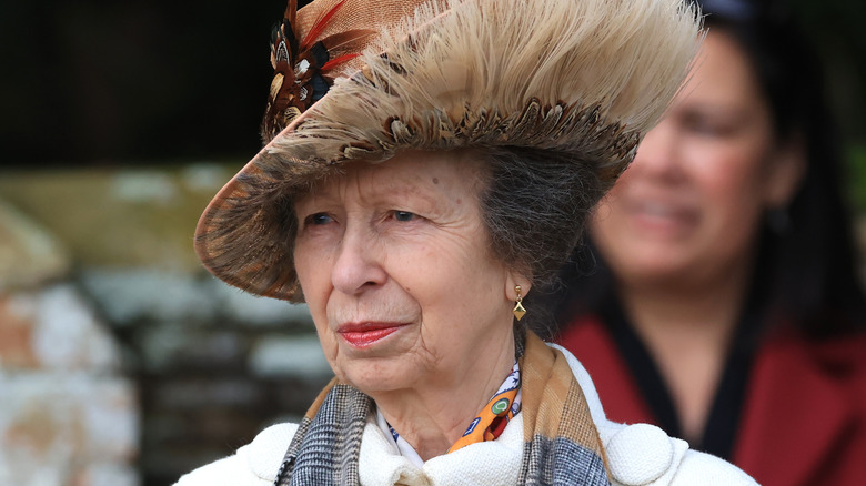 Princess Anne looking thoughtful