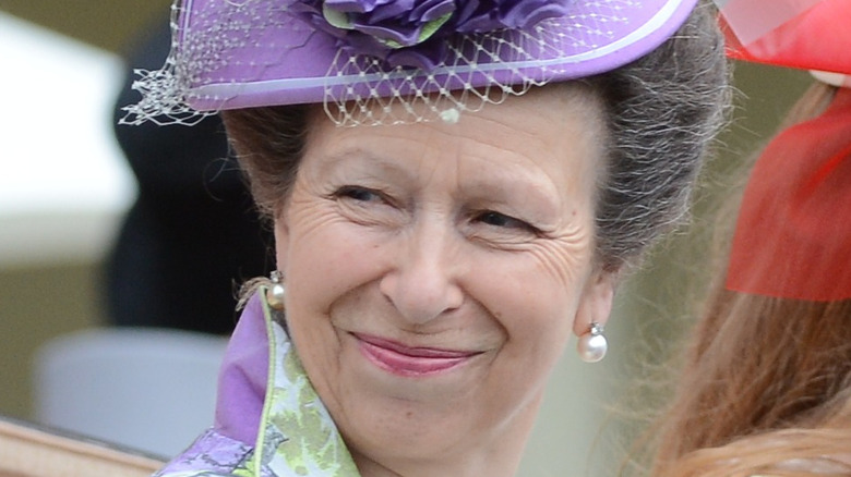 Princess Anne in a carriage 