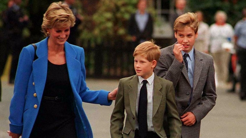 Princess Diana with William and Harry