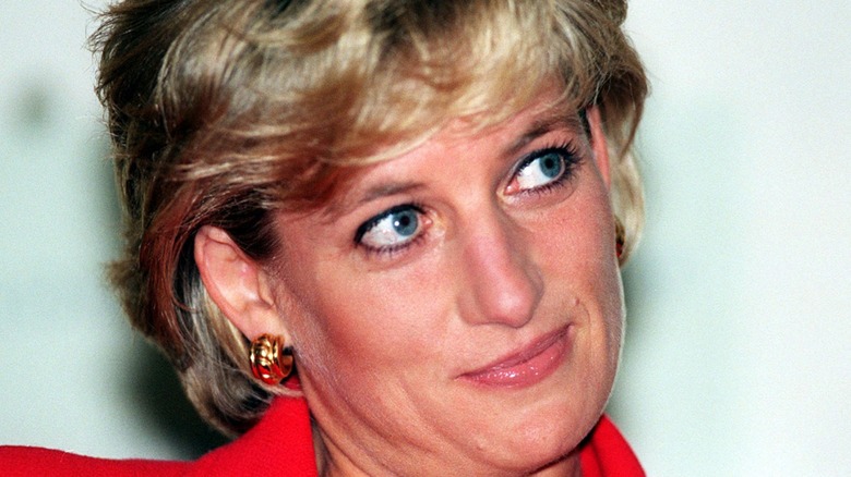 Princess Diana smiles