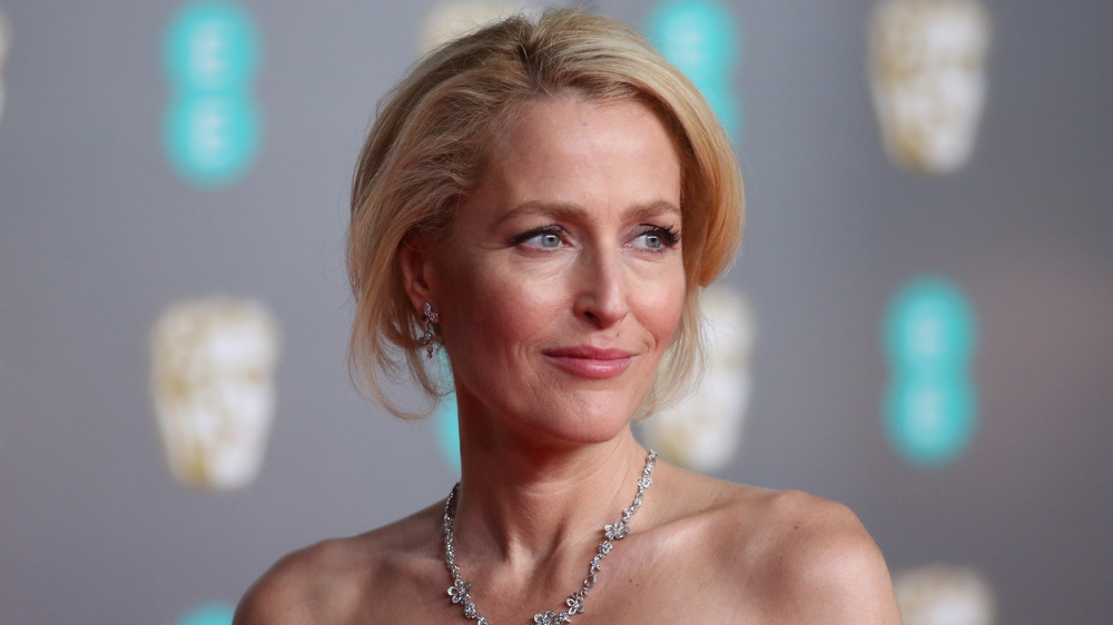 Gillian Anderson smiling