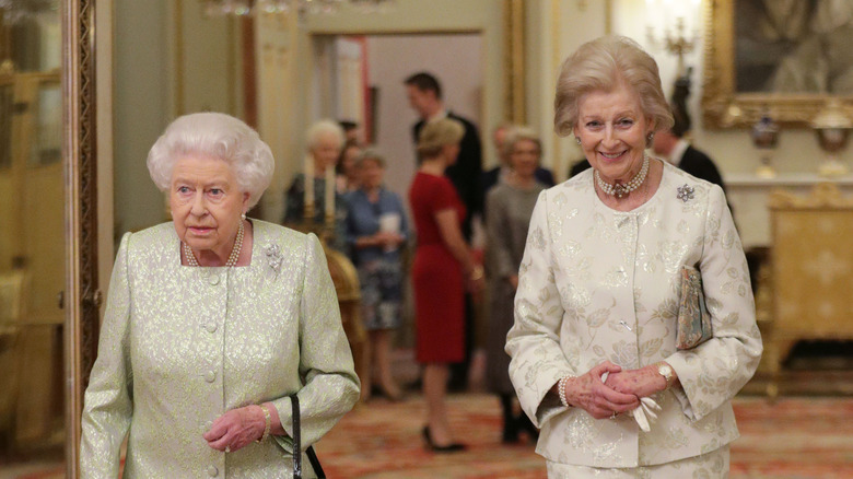 Queen Elizabeth and Princess Alexandra