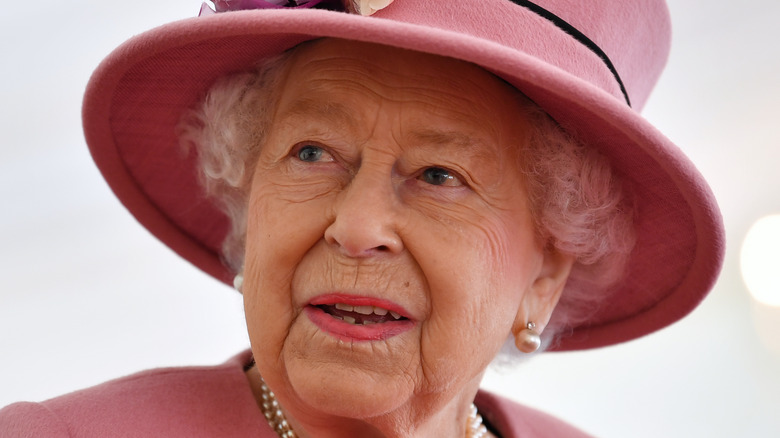 Queen Elizabeth at an event.