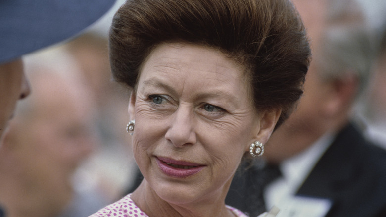 Princess Margaret in updo and pink lipstick